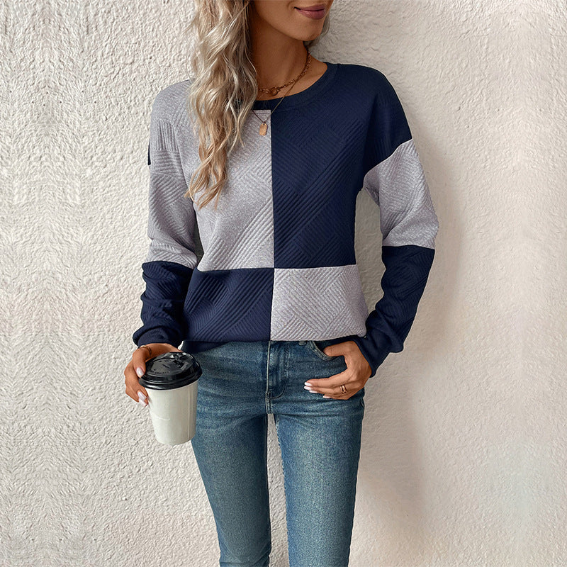 Vintage Color Block Sweatshirt
