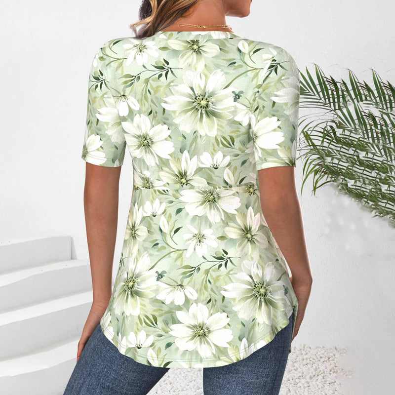 Elegant Blouse with Floral Print