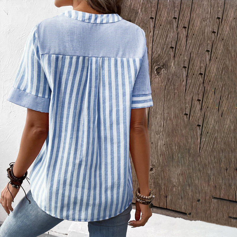 Gestreepte casual blouse