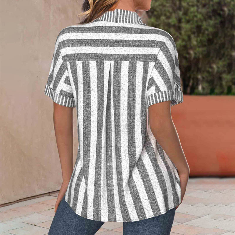 Gestreepte casual blouse