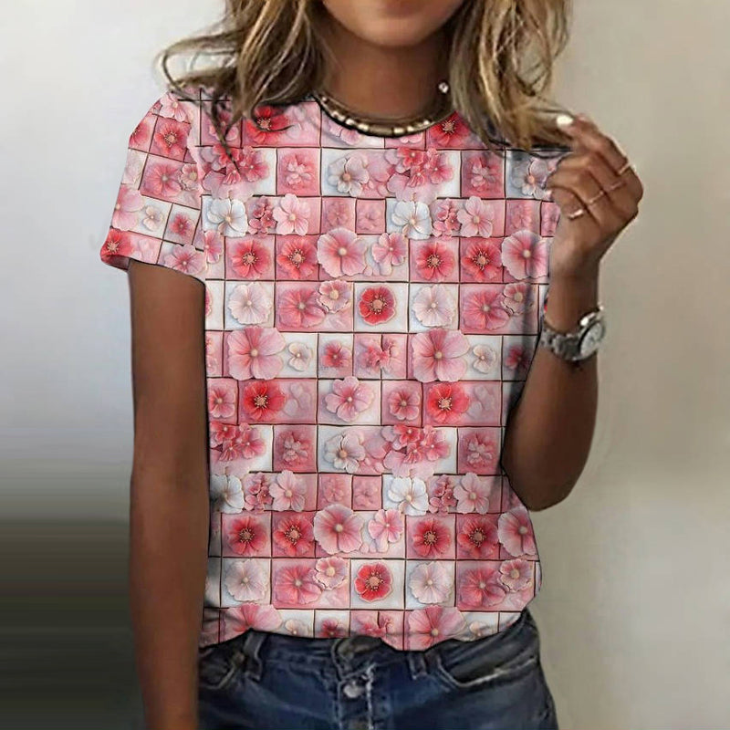 T-shirt met bloemenprint