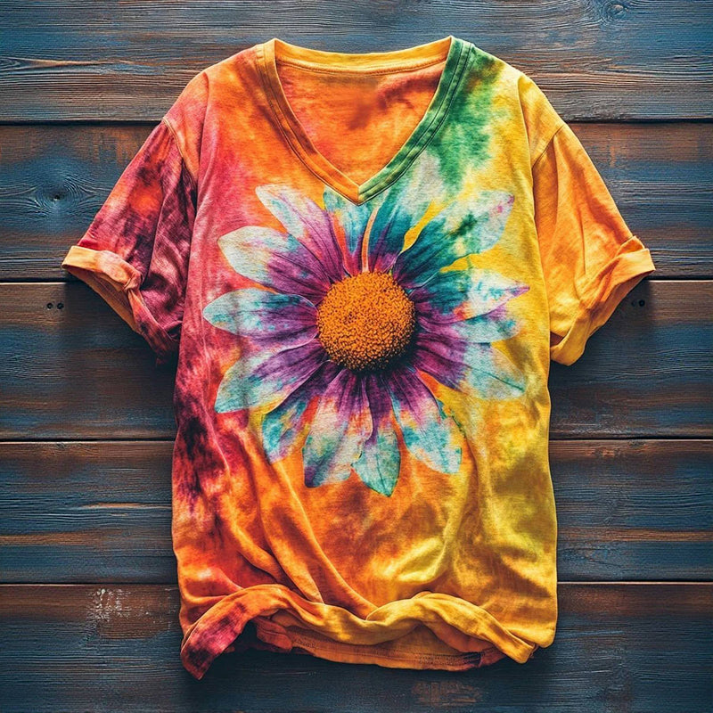 Vintage Floral Print T-shirt