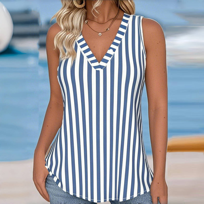 Casual gestreept tanktopje