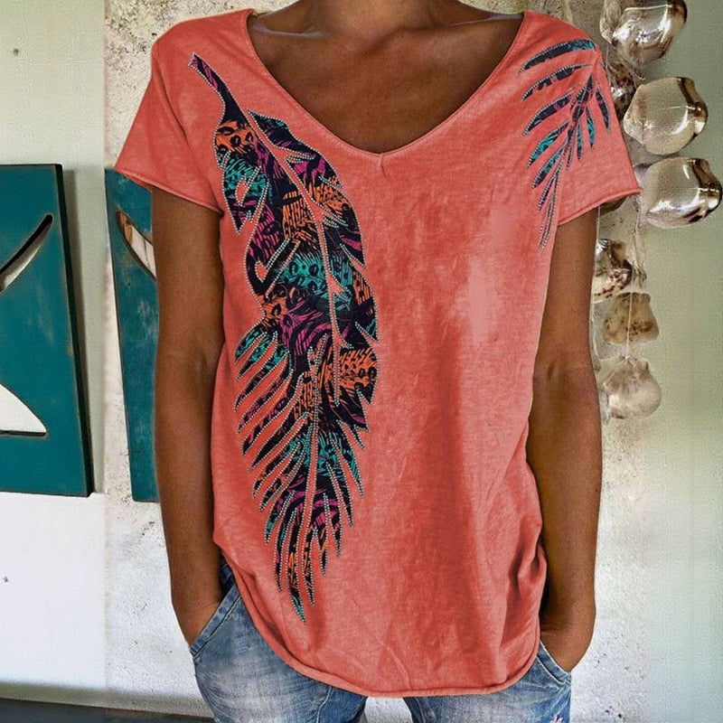 Vintage bladprint T-shirt