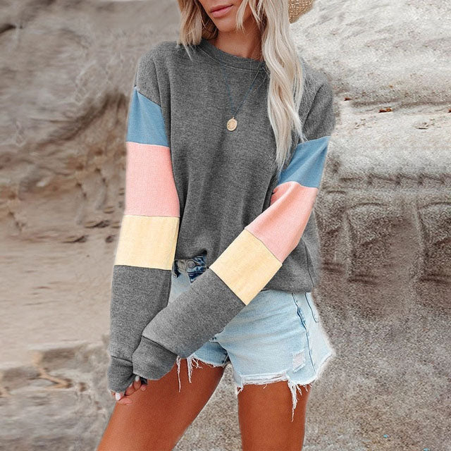 Casual patchwork T-shirt