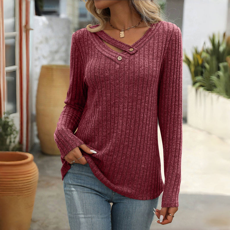 Casual effen blouse