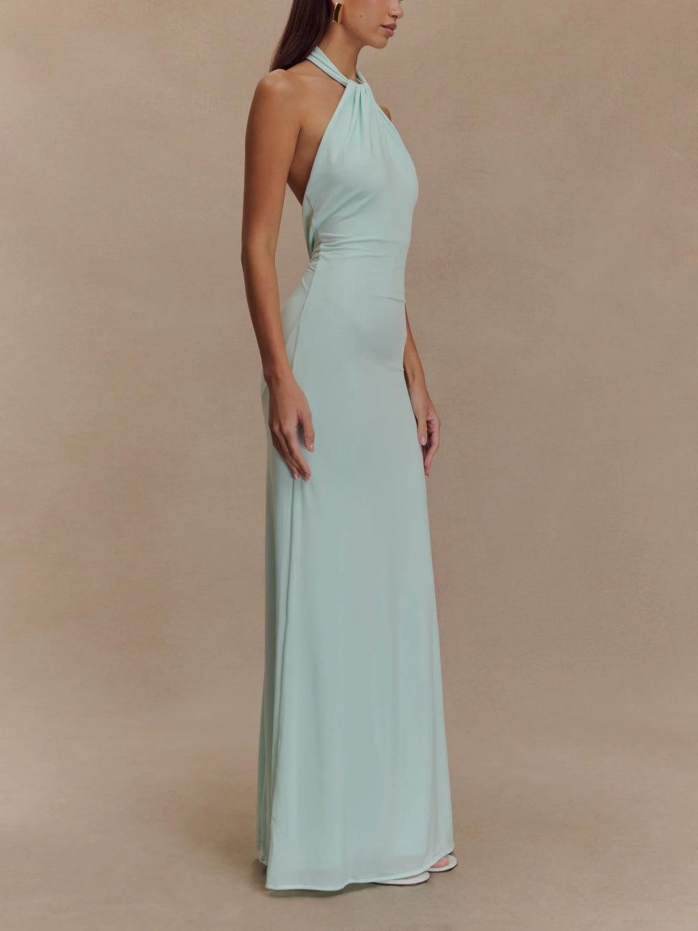 Vaselyna | Curvy Halter Silk Dress