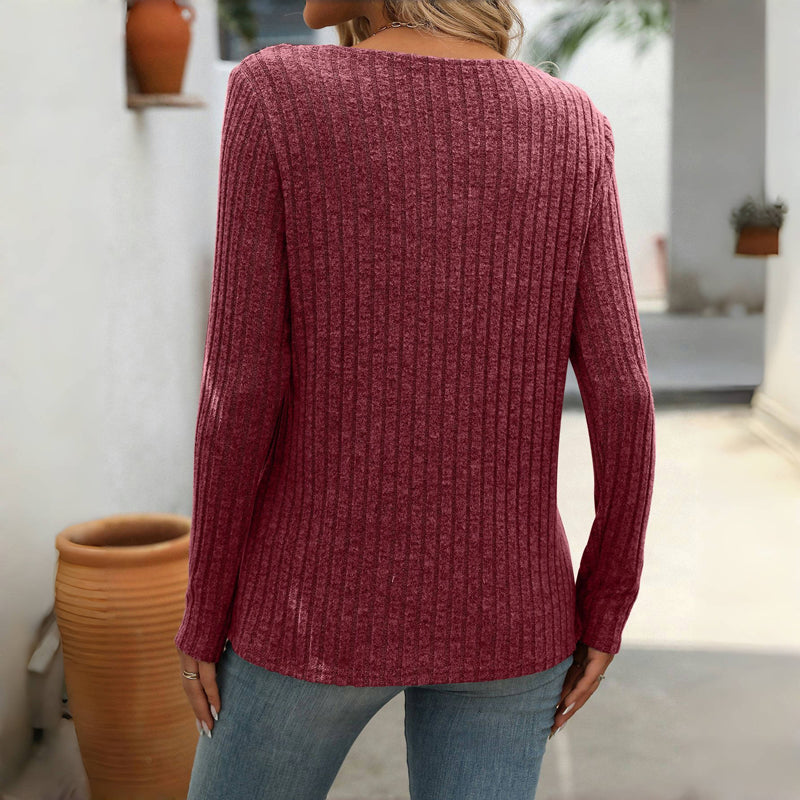 Casual effen blouse