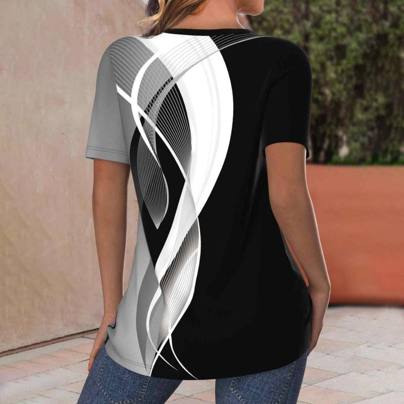 Casual blouse met kleurverloop