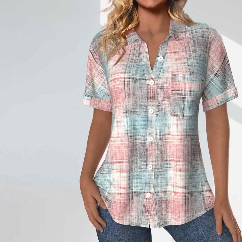 Casual gradiënt blouse