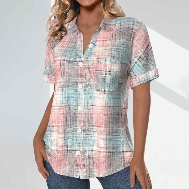 Casual gradiënt blouse
