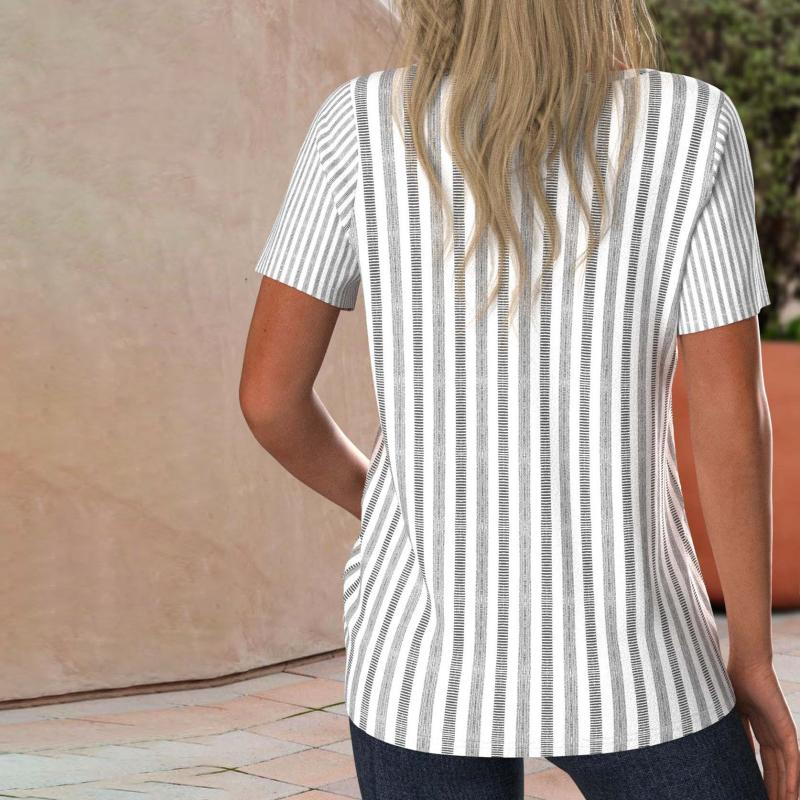 Gestreepte casual blouse
