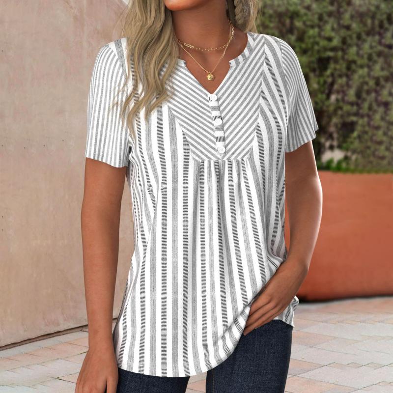 Gestreepte casual blouse