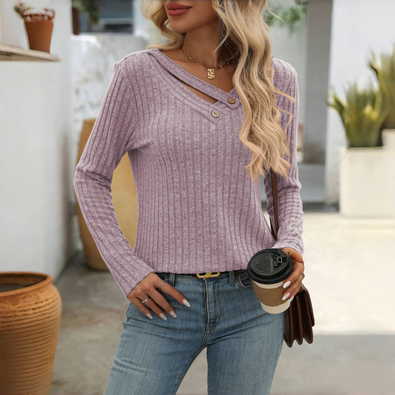 Casual effen blouse