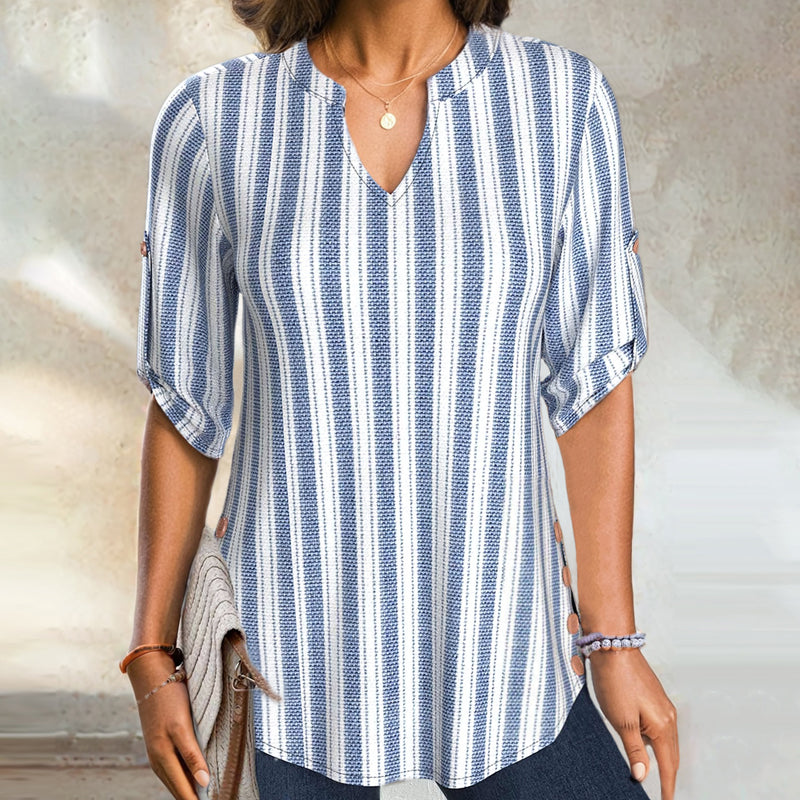 Gestreepte casual blouse