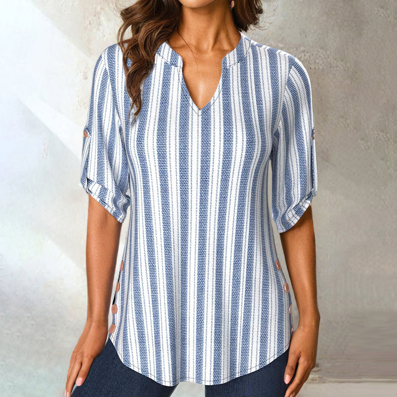 Gestreepte casual blouse