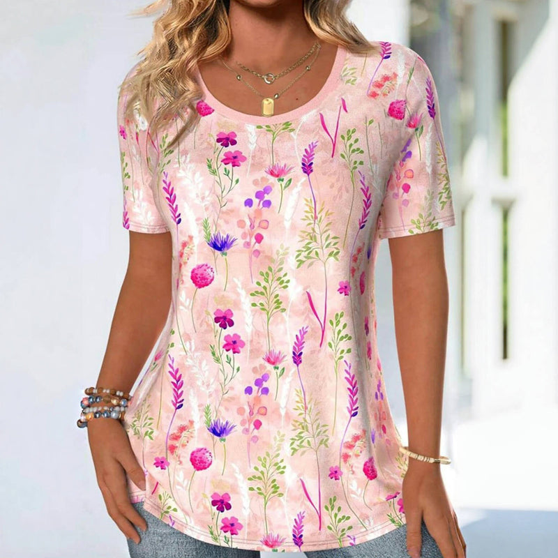 T-shirt met bloemenprint