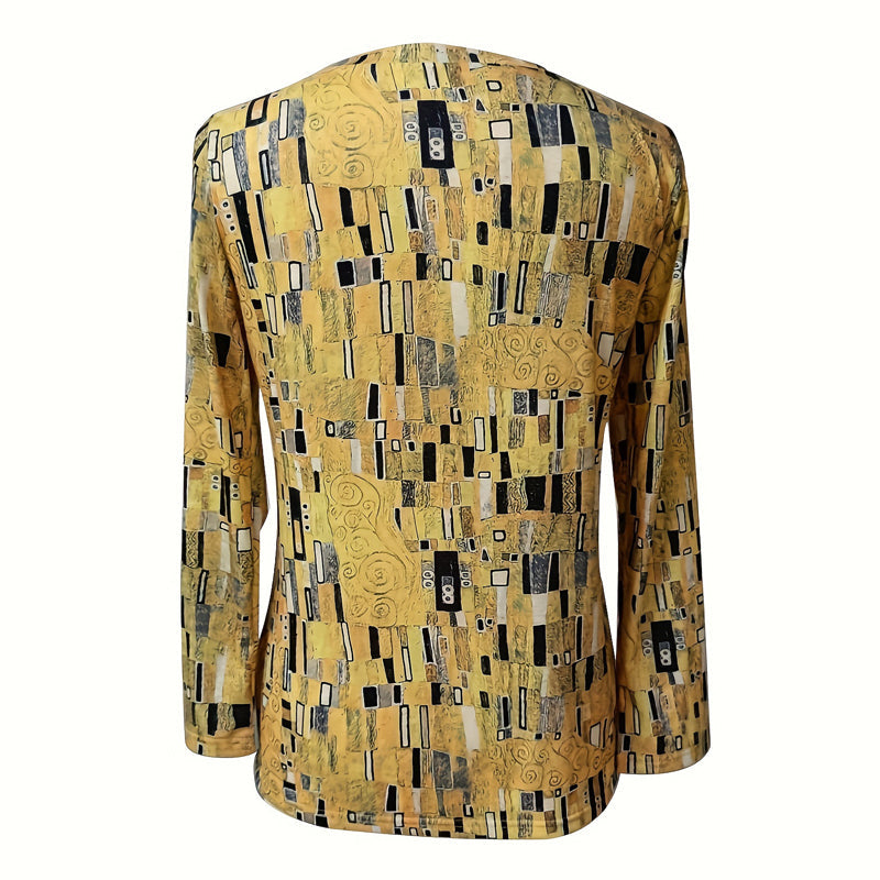 Métis T-shirt met vintage abstracte print