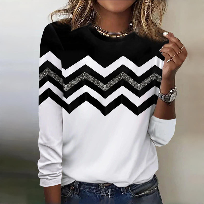 Casual T-shirt with color panels