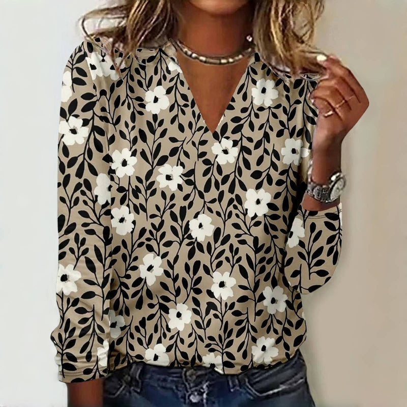 Vintage T-shirt met bloemenprint