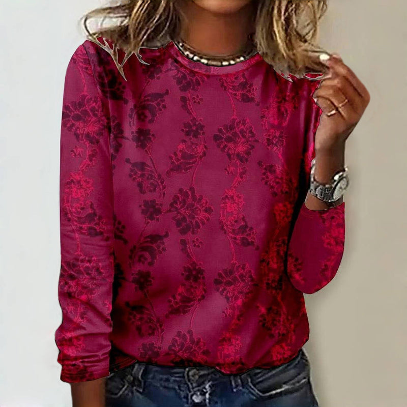 Vintage T-shirt met bloemenprint