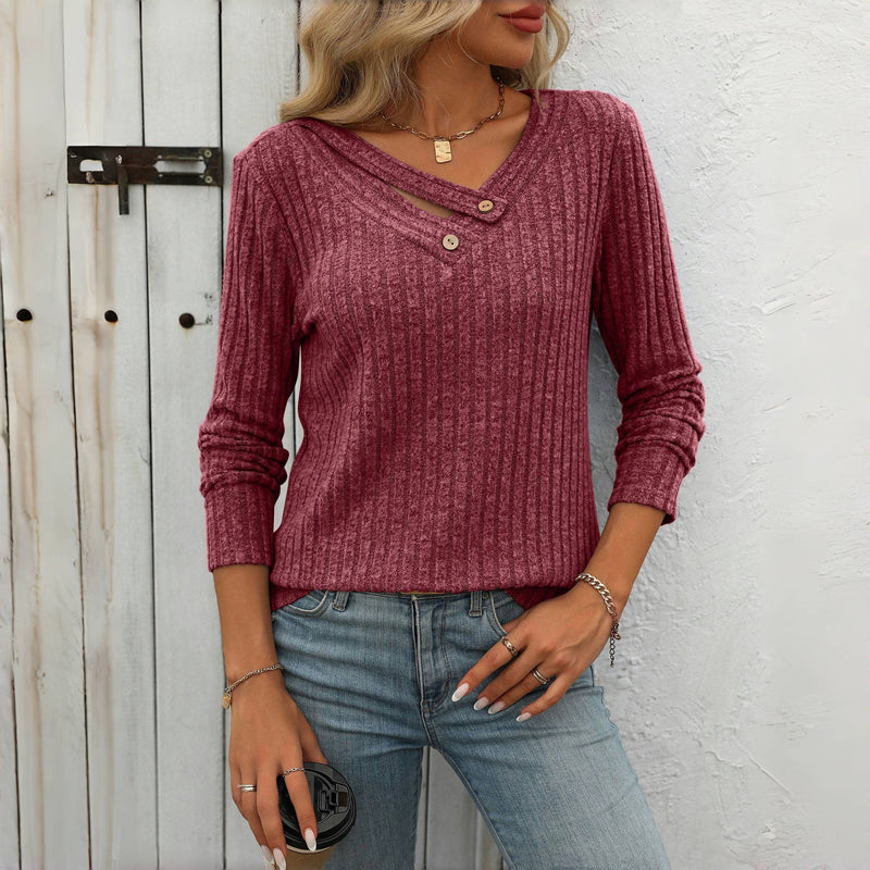 Casual effen blouse