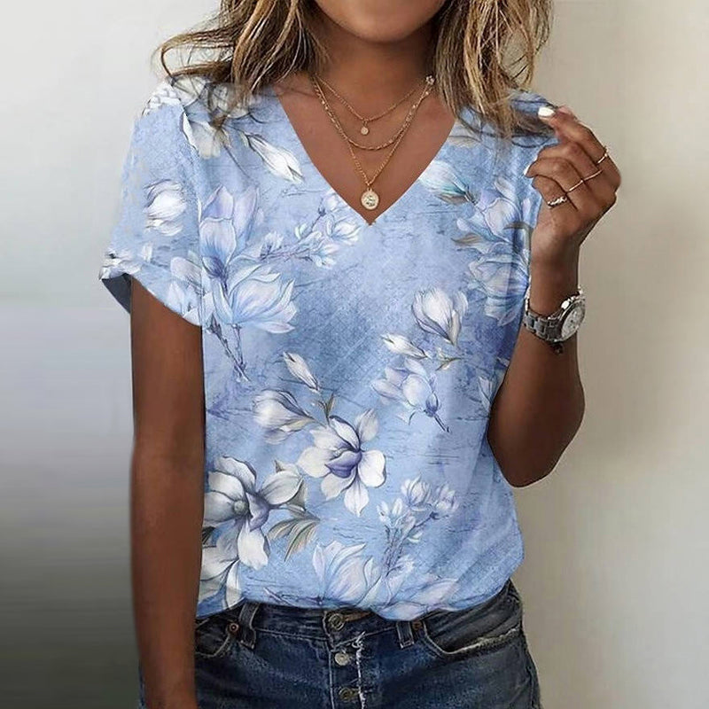 T-shirt met bloemenprint