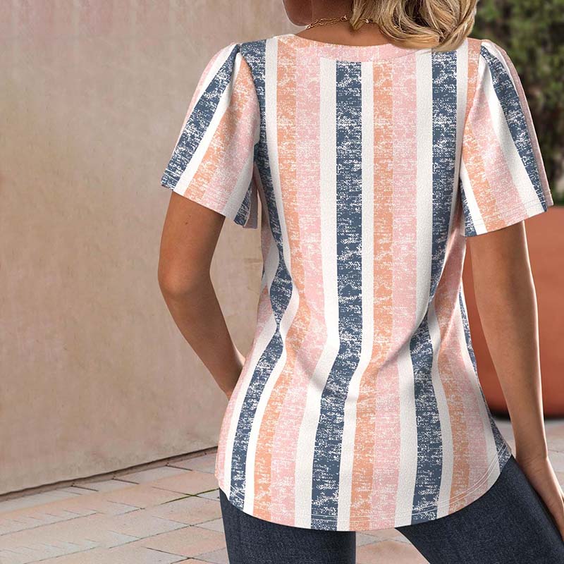 Gestreepte casual blouse