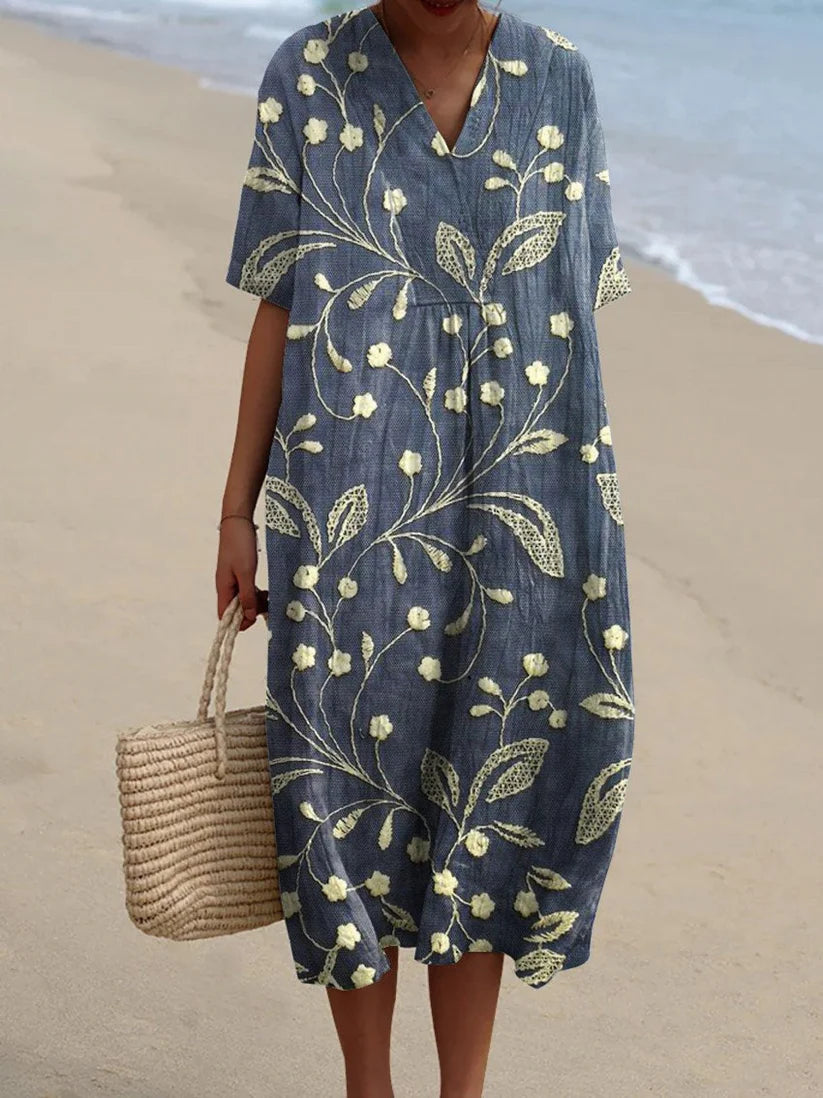 Claire | Robe fleurie vintage – Édition limitée