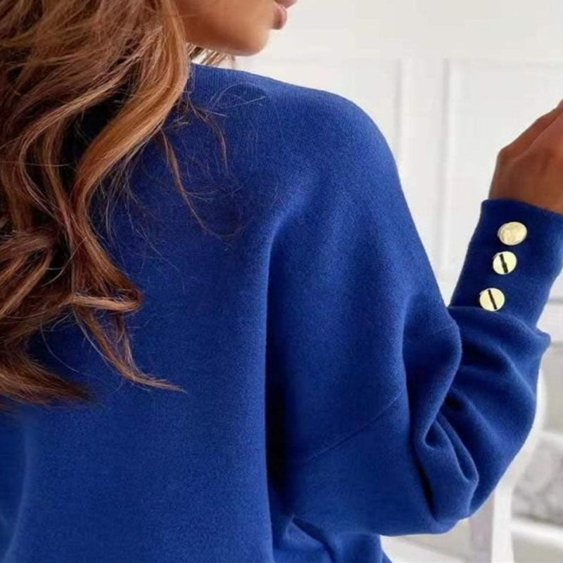 Casual effen sweatshirt