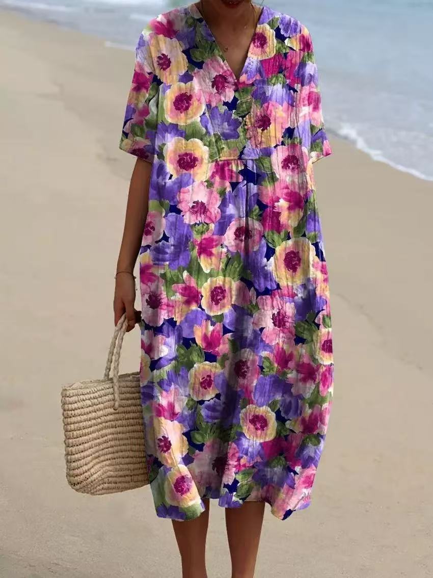 Margaux | Vintage Floral Dress - Limited Edition