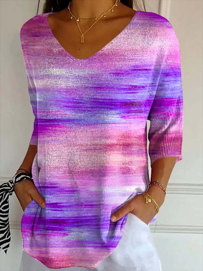 Misty Rose Vintage Casual T-shirt