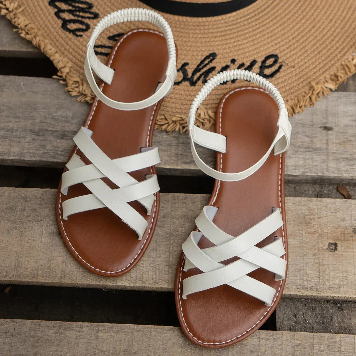 Lea™ | Cork Heeled Sandals