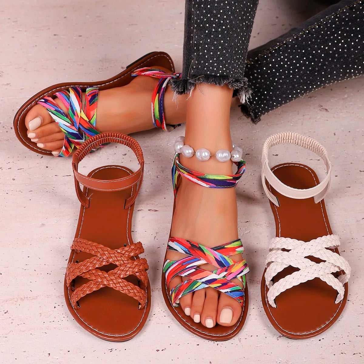 Lea™ | Cork Heeled Sandals