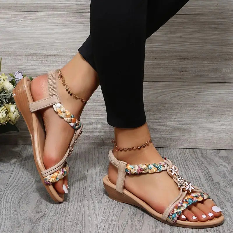 Lieke™ | Woven Flat Sandals