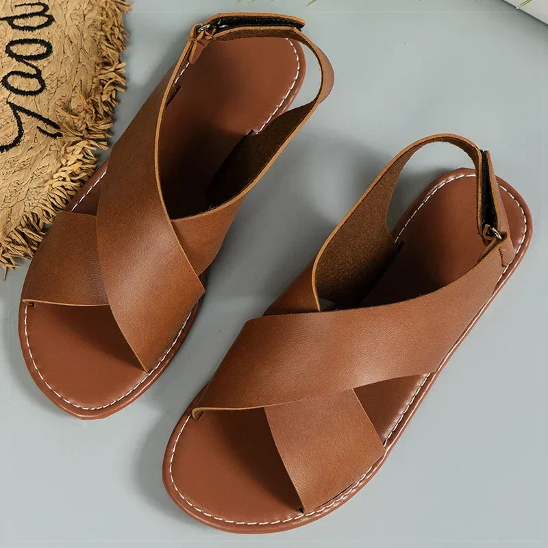 Nora™ | Textured Lined Sandals
