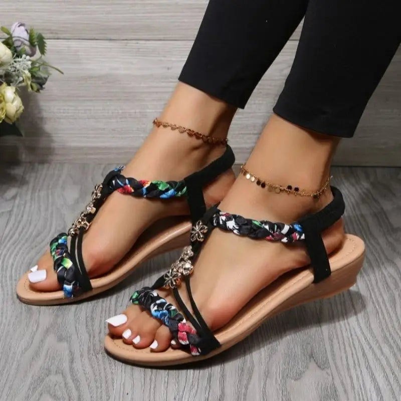 Lieke™ | Woven Flat Sandals