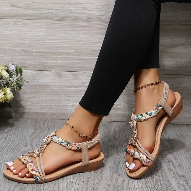 Lieke™ | Woven Flat Sandals