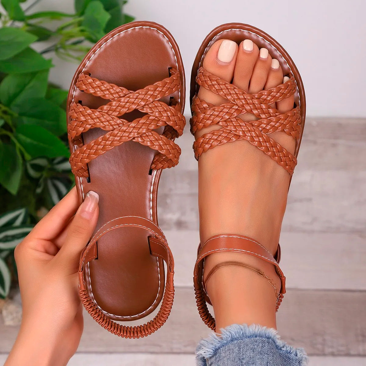 Lea™ | Cork Heeled Sandals