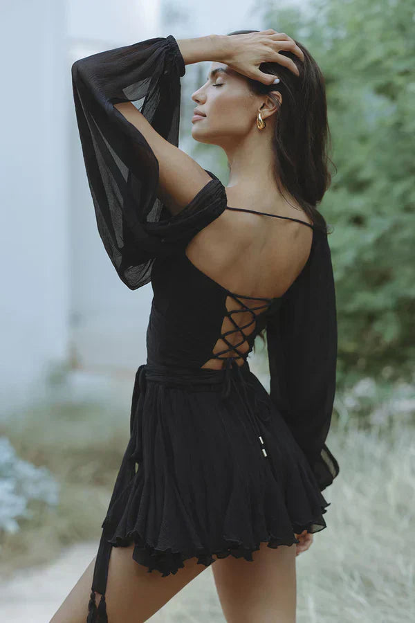 Layla™ | Elegant Summer Dress with Flowing Sleeves