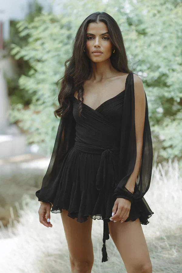 Layla™ | Elegant Summer Dress with Flowing Sleeves