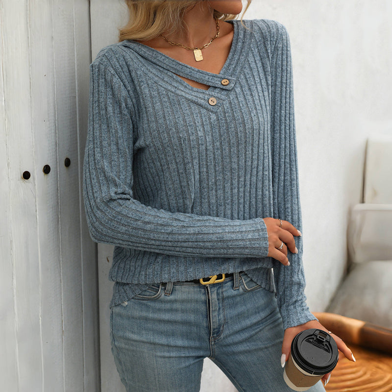 Casual effen blouse