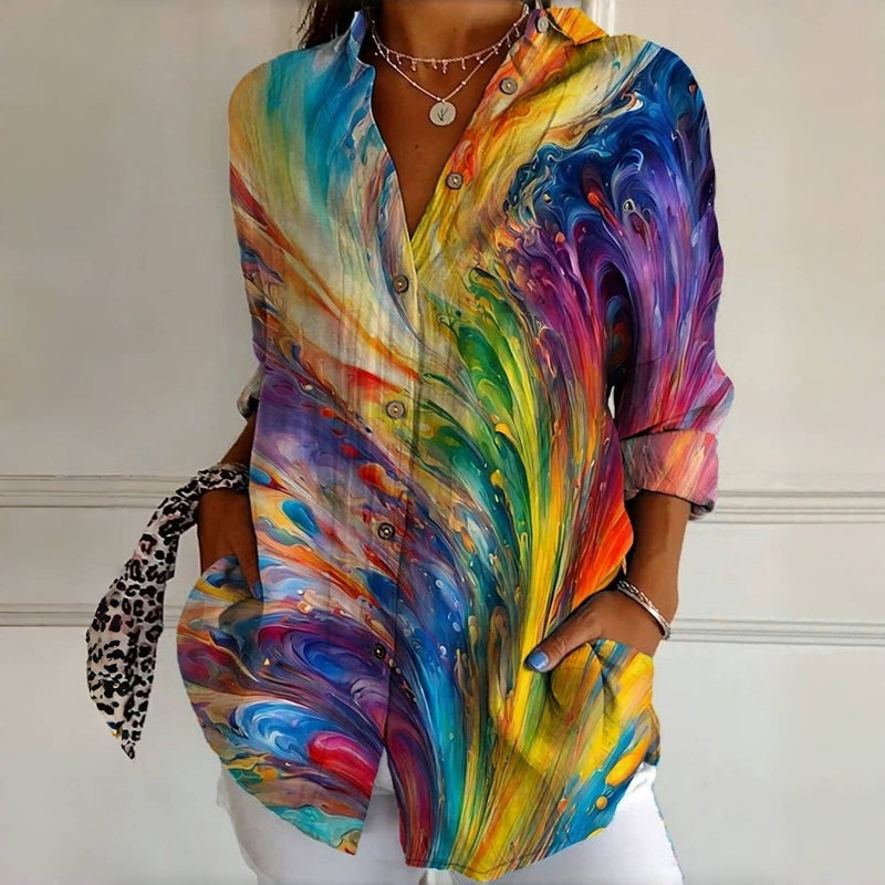 Colorful Vintage Blouse