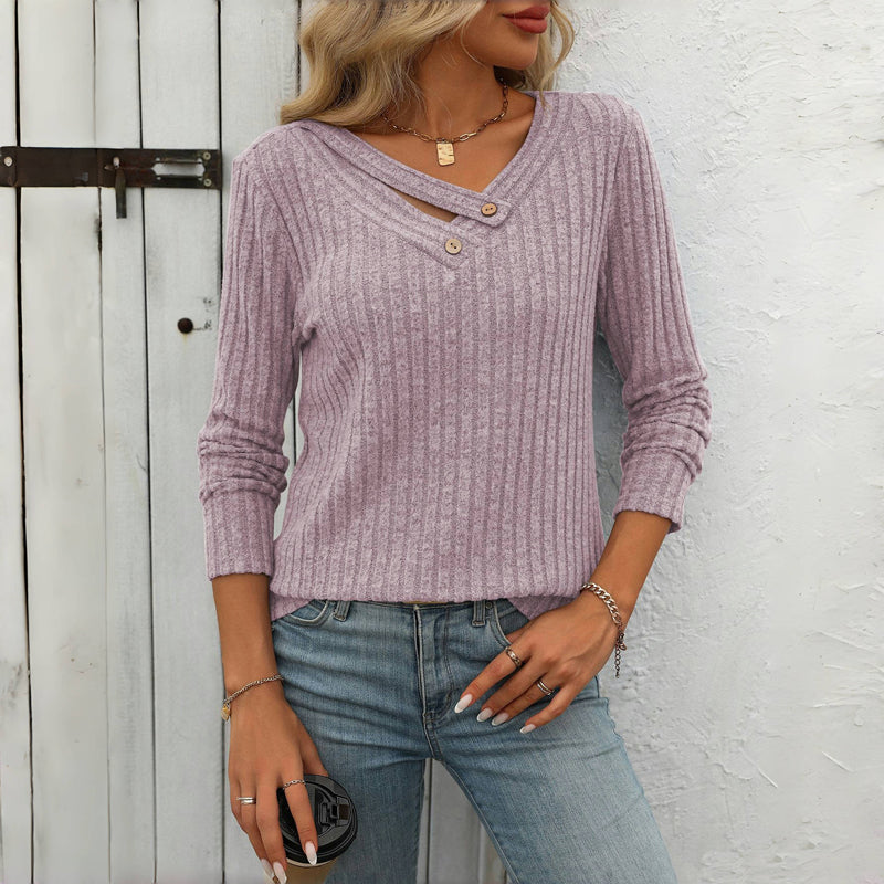 Casual effen blouse