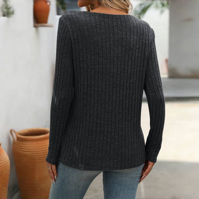 Casual effen blouse