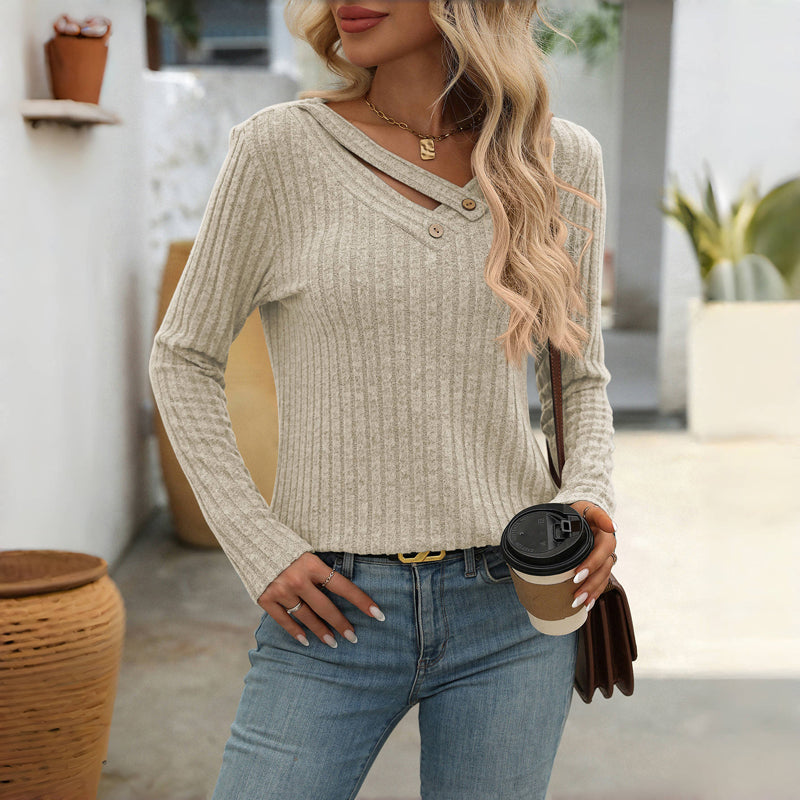 Casual effen blouse
