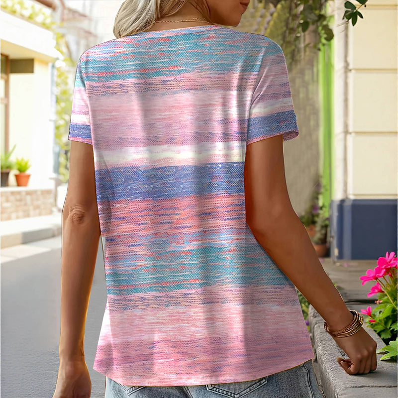 Casual T-shirt met kleurverloop