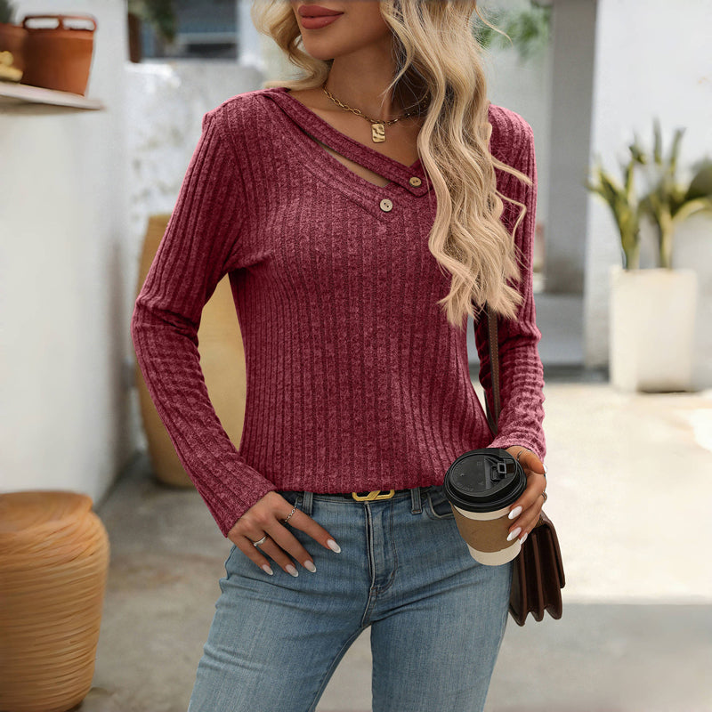 Casual effen blouse