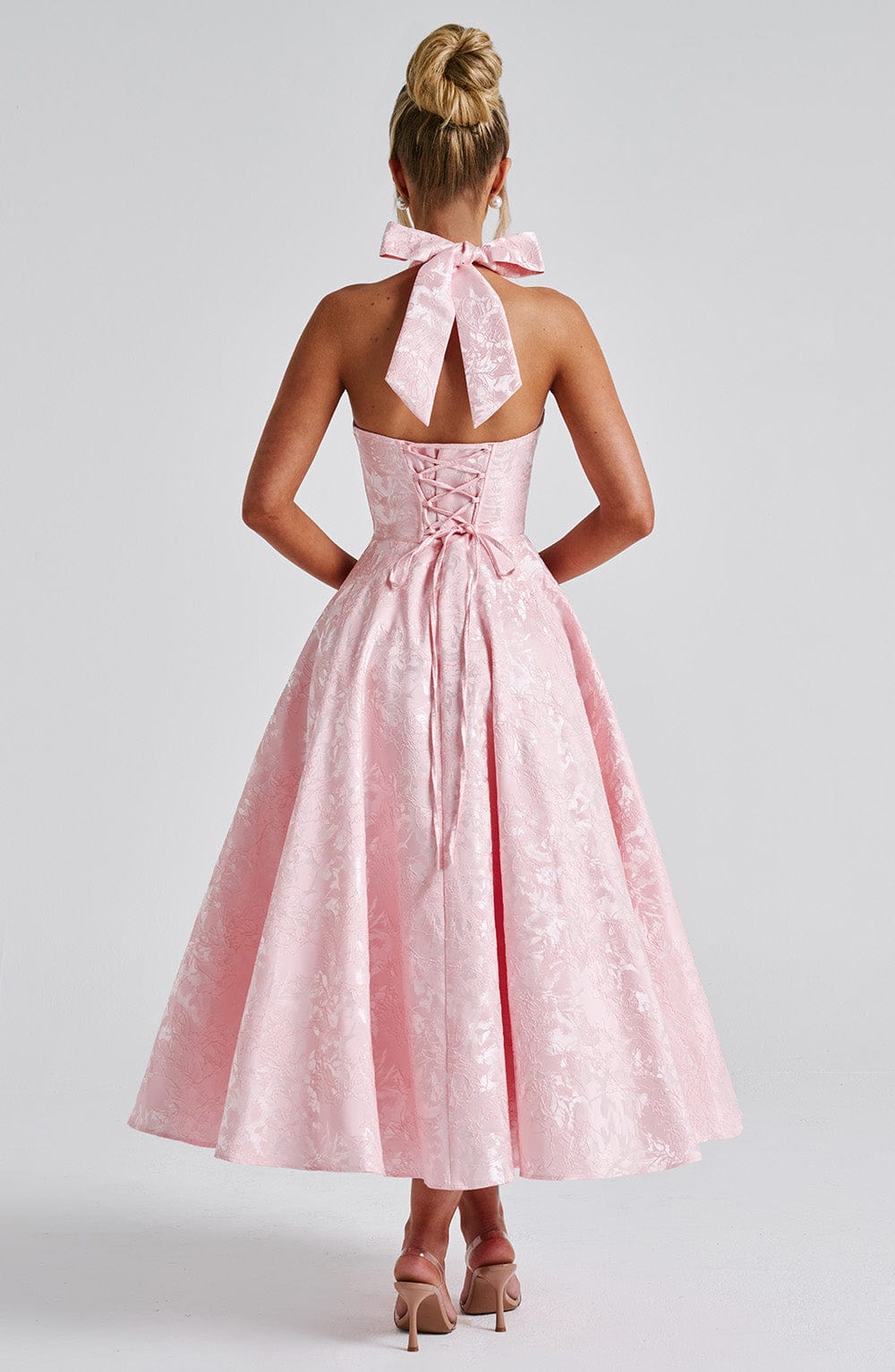 Ara | Midi Dress with Halter Neckline
