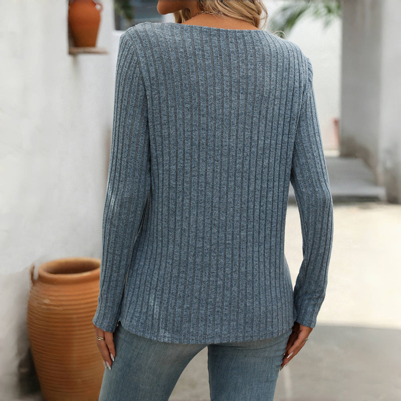 Casual effen blouse